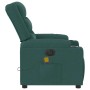 vidaXL Massagesessel Elektrisch Dunkelgrün Stoff 3310257_7