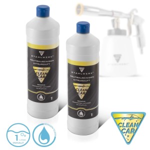 STAHLWERK Universalreiniger Konzentrat Citrus Duft, 2x 1 Liter Flaschen. Neutralreiniger für Auto & Haushalt.