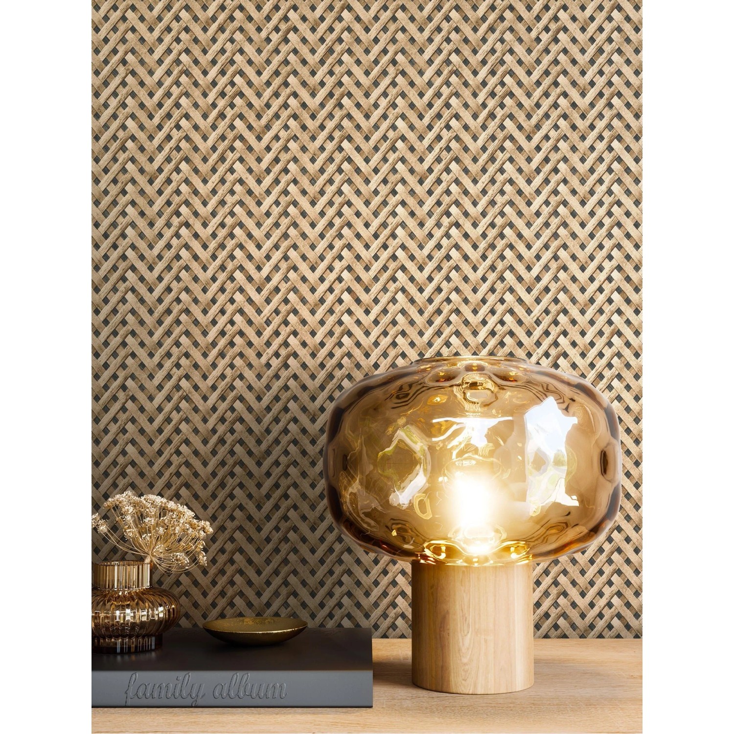 Newroom Vliestapete Hisako Rattan Landhaus FSC®_3