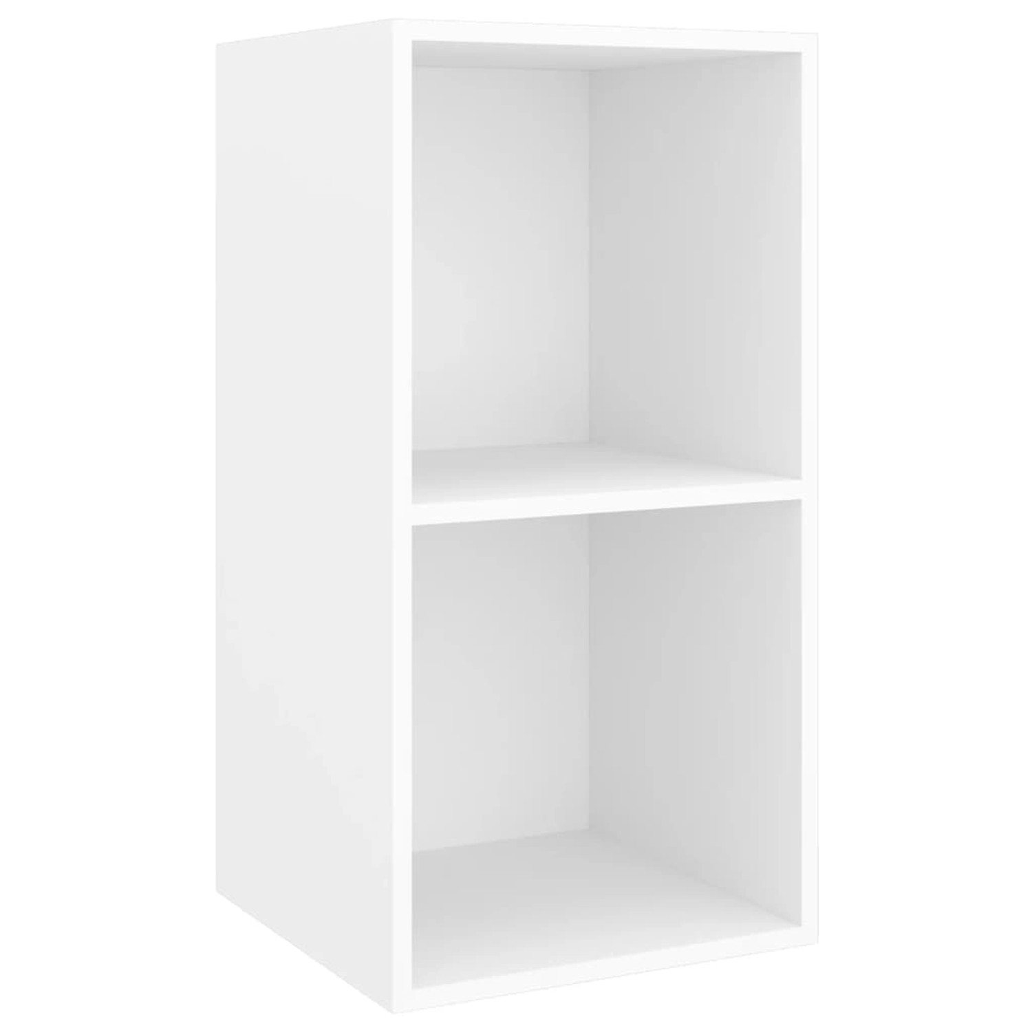 vidaXL TV-Wandschrank Weiß 37x37x72 cm Holzwerkstoff 805471