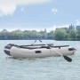 ArtSport Schlauchboot Paddelboot Grau mit Aluboden und Zwei Sitzbänken  3,20m_2