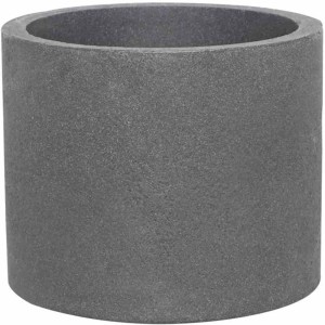 Siena Garden Pflanzgefäß Leeds, anthrazitfarbener Blumentopf in Betonoptik, Ø 40 cm.