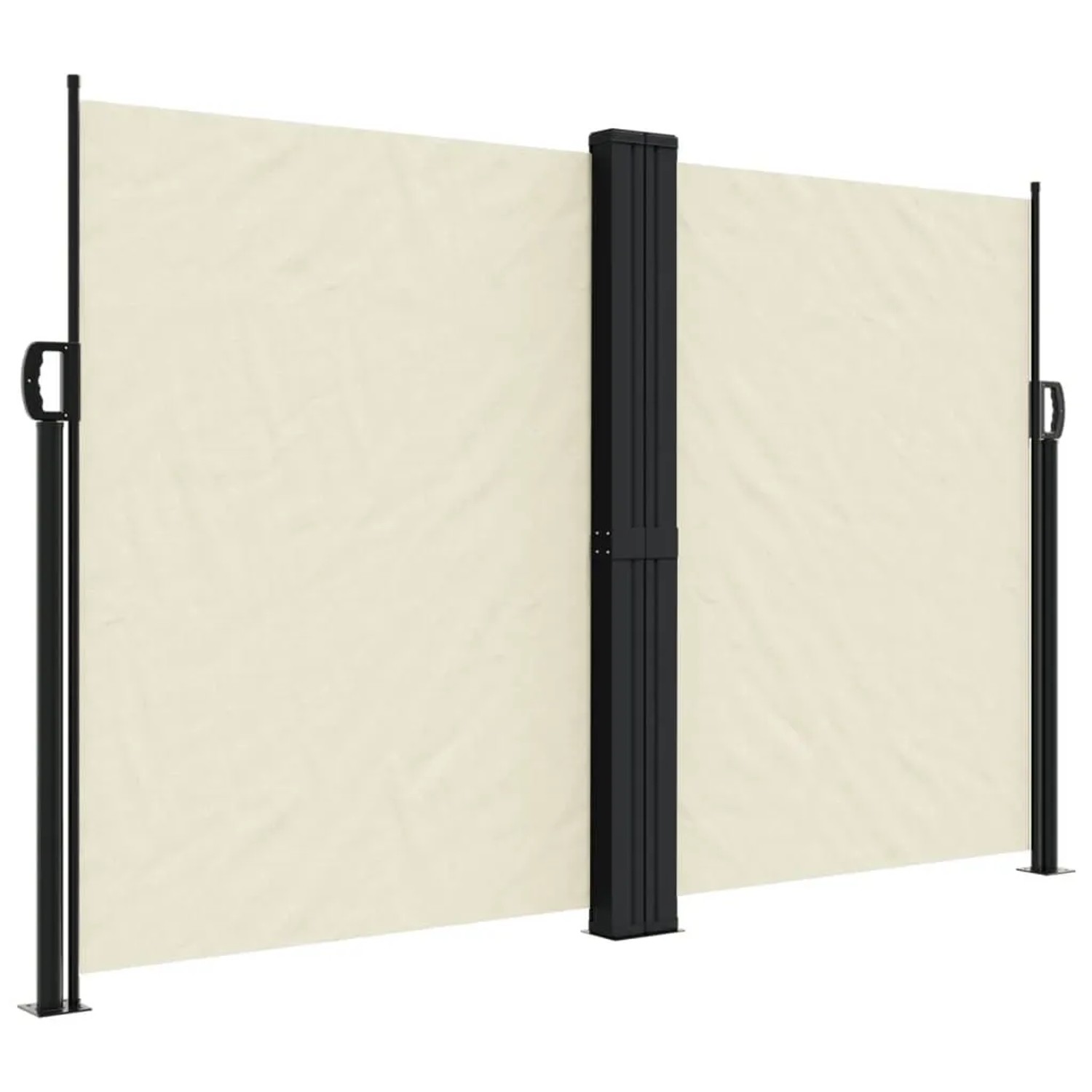vidaXL Seitenmarkise Ausziehbar Creme 160x1200 cm 4004820