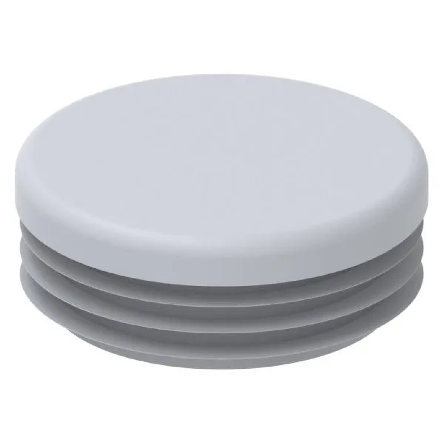 FeNau Einsteckkappe Kunststoff Für Rohr Ø 42,4 mm Wandstärke 1,0-2,0 mm Grau