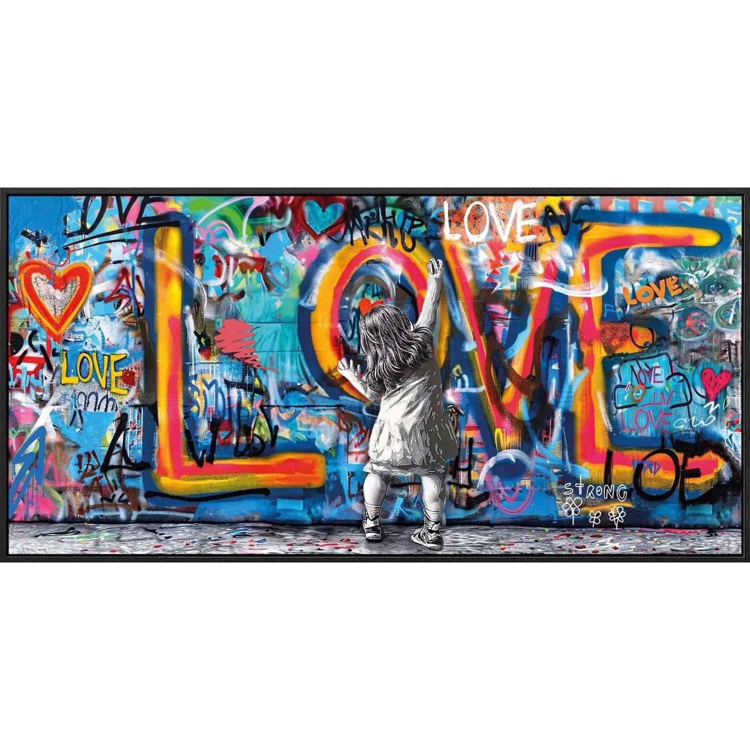 Art Universe Leinwandbild Paint With Love 60 x 120 cm