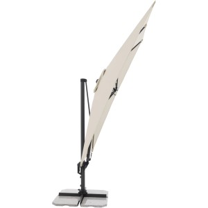 Doppler Ampelschirm, 310x210 cm, Natur, mit Kurbel und Schutzhülle. Sonnenschirm für Garten und Balkon.