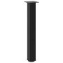 Schwarzes vidaXL Konsolentischbein aus Stahl, 72-74 cm hoch, 4er-Set.