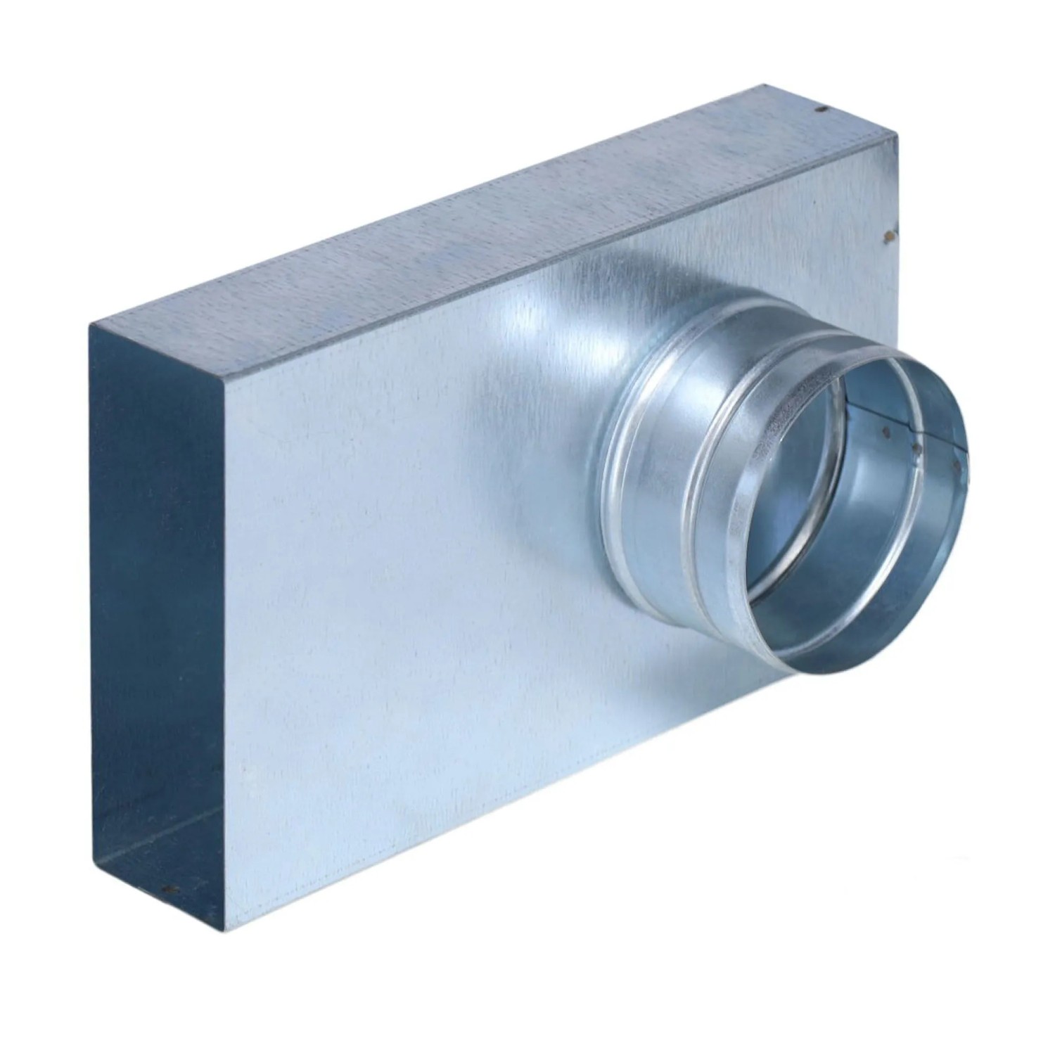 Subtiel Flachkanal Übergang 90° 150 x 50 mm Auf Ø 90 mm