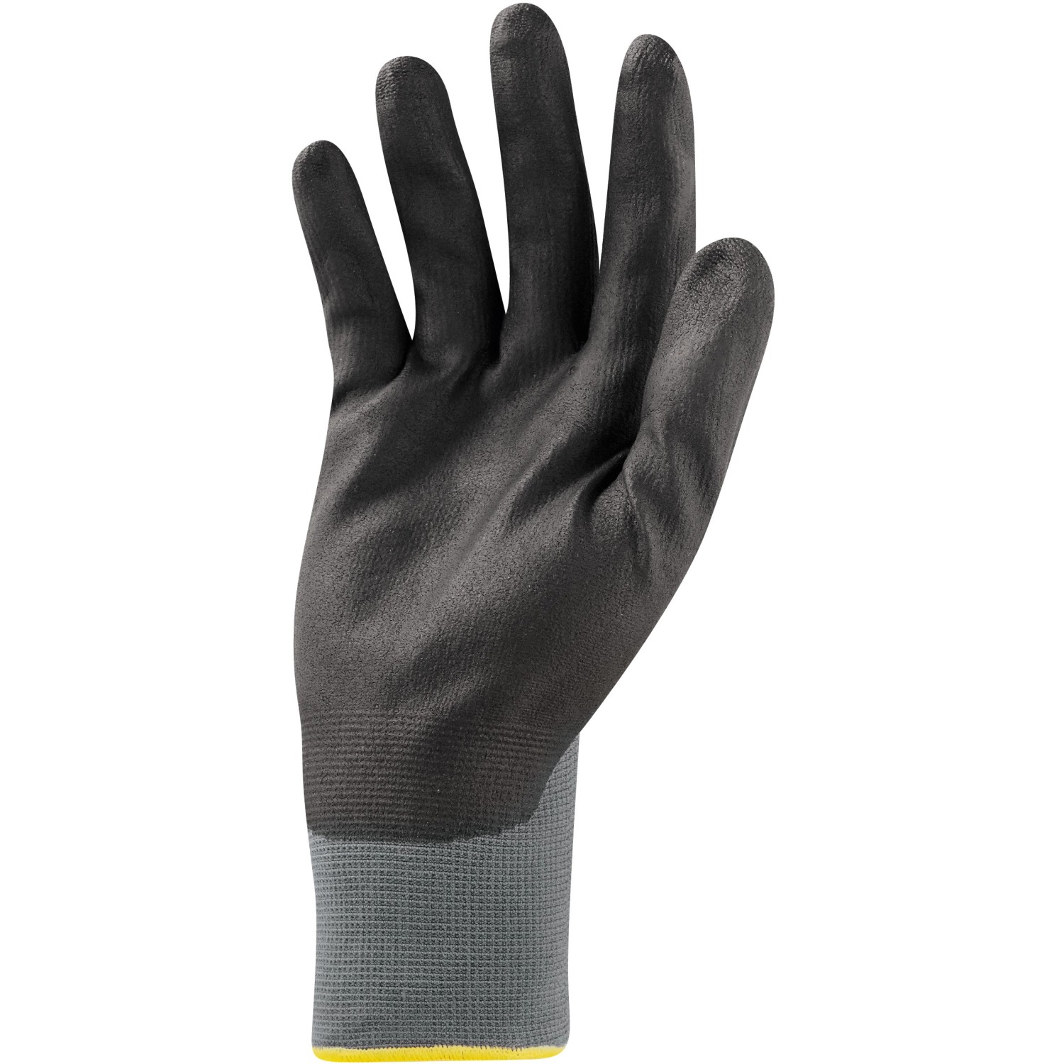 Workpower Arbeitshandschuh Mars, Gr. 8, grau-schwarz mit Nitril-Beschichtung für Montagearbeiten.