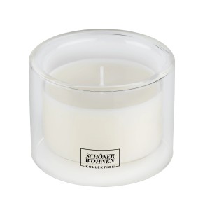 Schöner Wohnen Duftkerze Lemongrass im klaren Glas, Ø 9,5 cm.