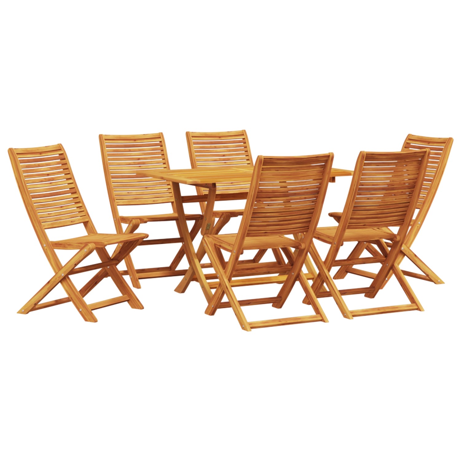 vidaXL 7-tlg Garten-Essgruppe Massivholz Akazie 3375755 günstig online kaufen