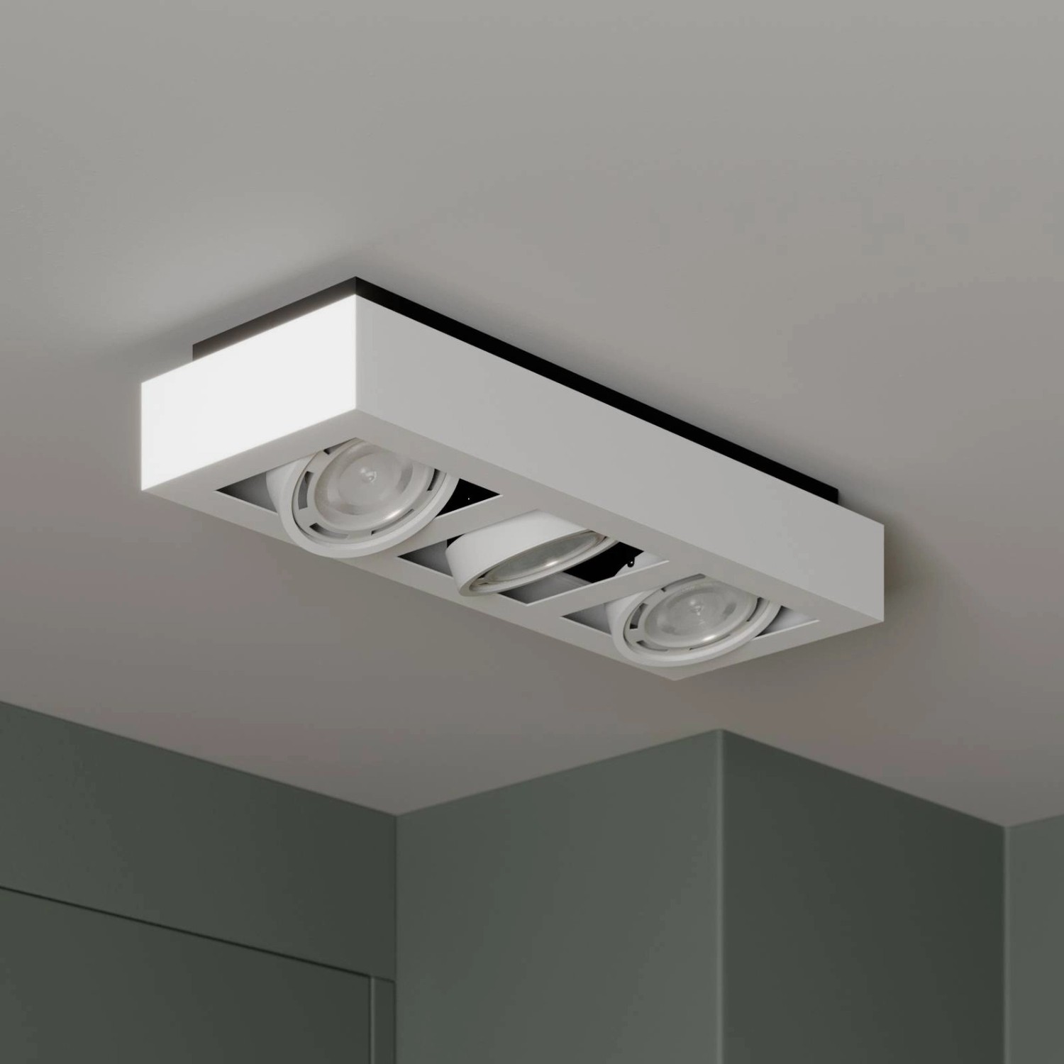 Arcchio Deckenlampe Ronka 9624450 Modern in Weiß aus Aluminium 3-flammig GU10 Wohnzimmerleuchte_4