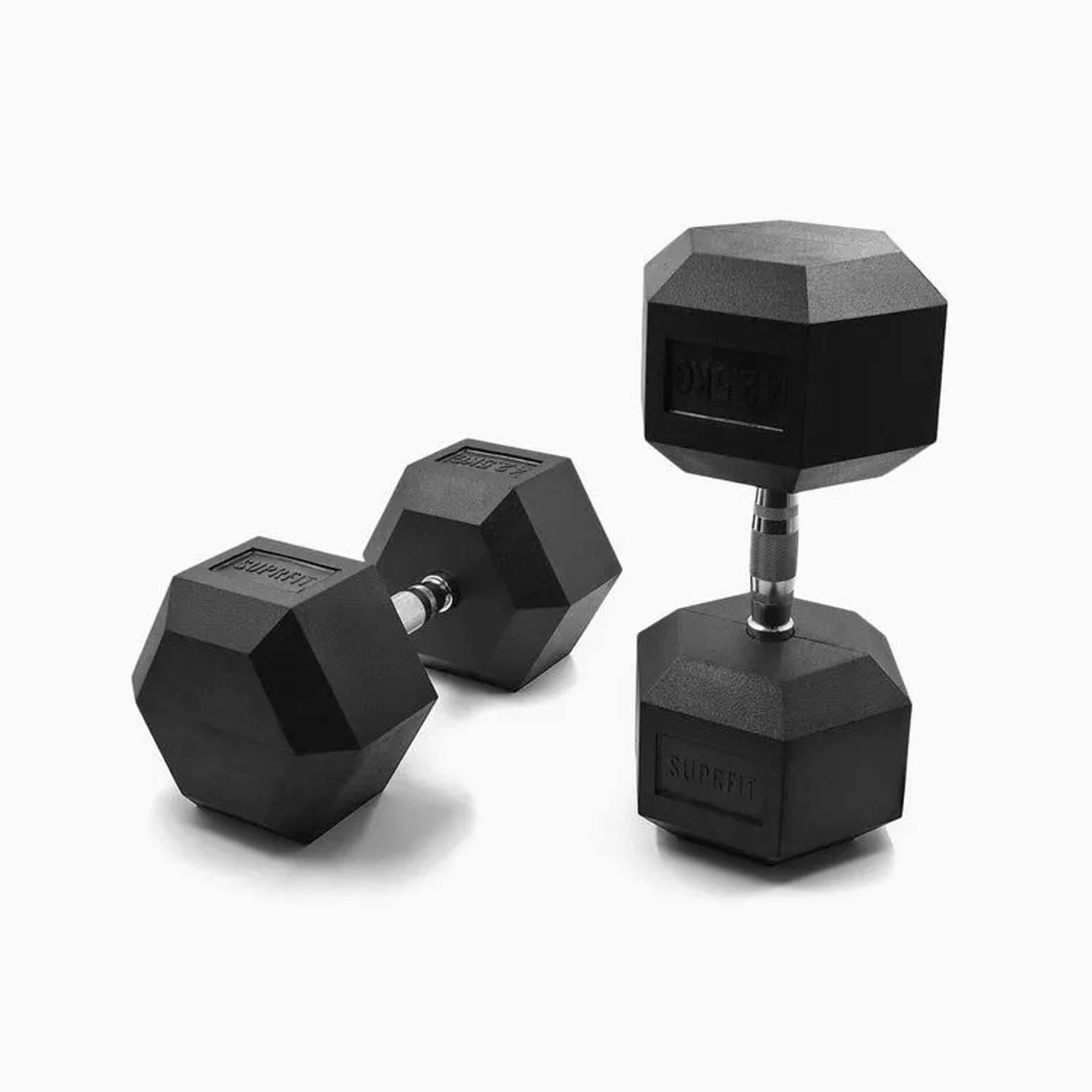 Suprfit Hex Gummi-Kurzhanteln Paar 42,5 kg