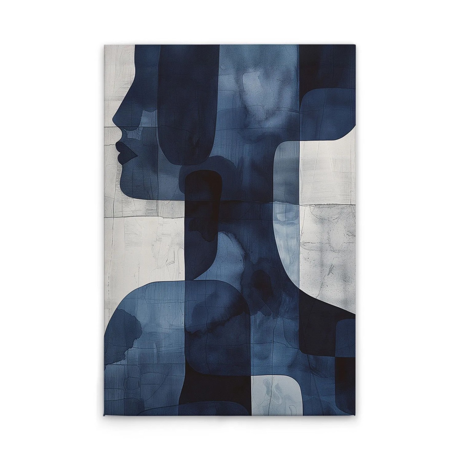 Tadessi Leinwandbild - M1-No.52090 - Abstraktes Gesicht - 40 x 60 cm - Querformat