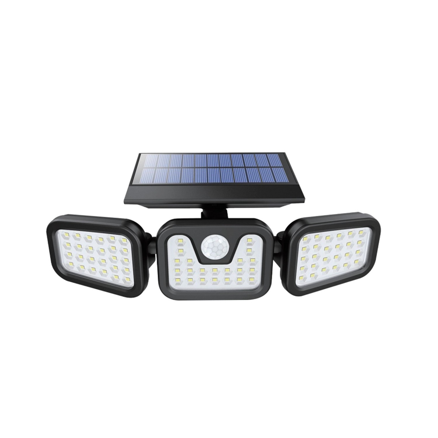 LUXULA LED Solar Wandleuchte 300lm 4000K Neutralweiß Bewegungsmelder 3 Köpf günstig online kaufen
