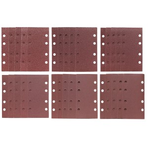 LUX Schleifstreifen-Set, 30-teilig, für Schwingschleifer, verschiedene Körnungen für Holz und Metall.