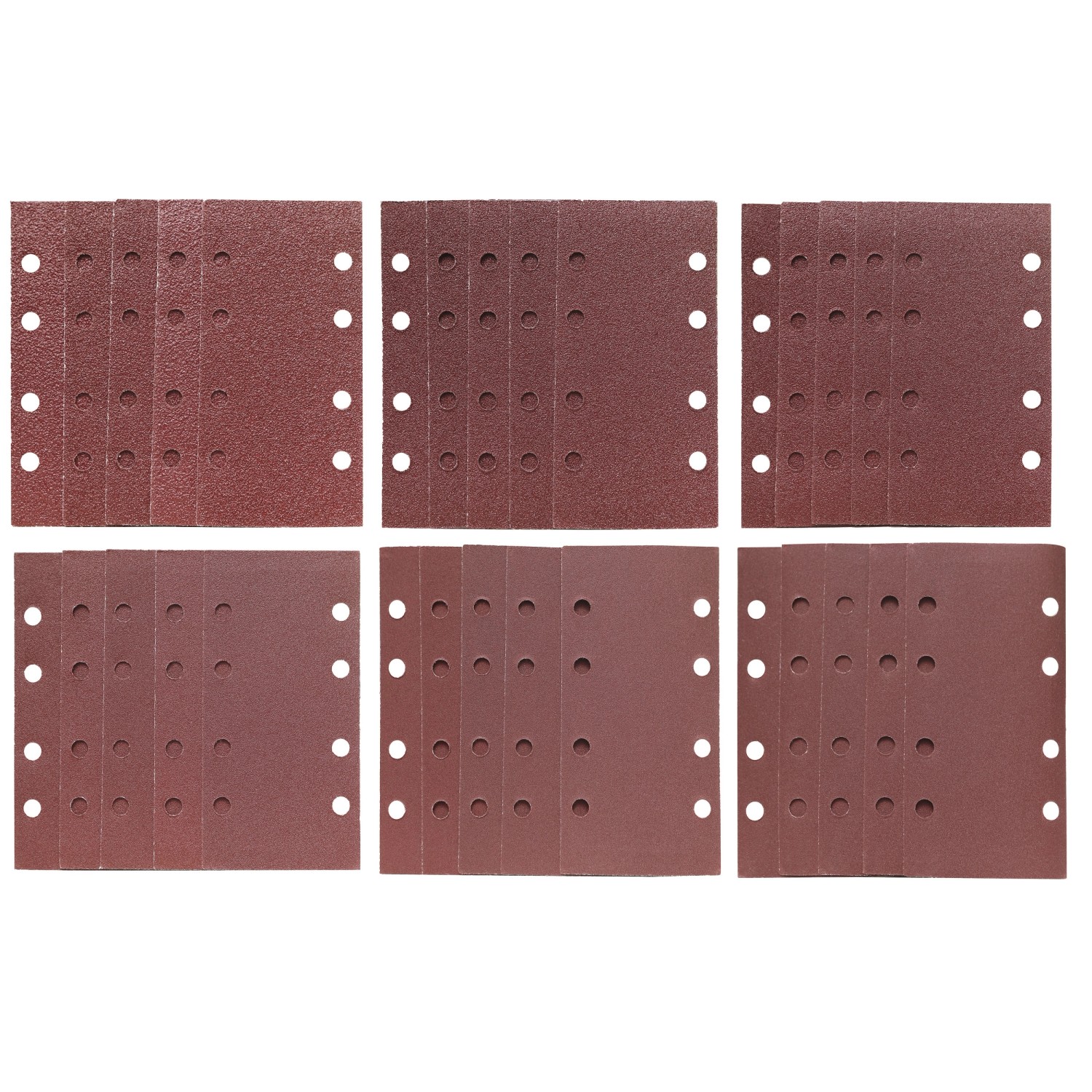 LUX-TOOLS Schleifstreifen-Set 93 mm x 185 mm 30-teilig