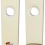 AnsaPro Langschilderpaar Iller, Alu Neusilber, für Zimmer-/WC-Türen.