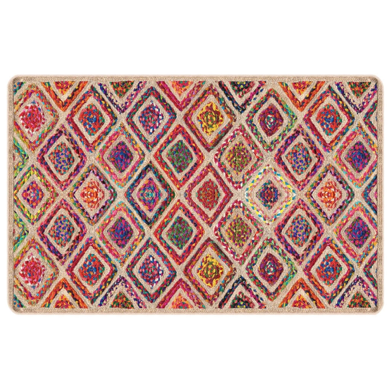 vidaXL Teppich Waschbar Mehrfarbig 190x300 Cm Rutschfest 1927185 günstig online kaufen