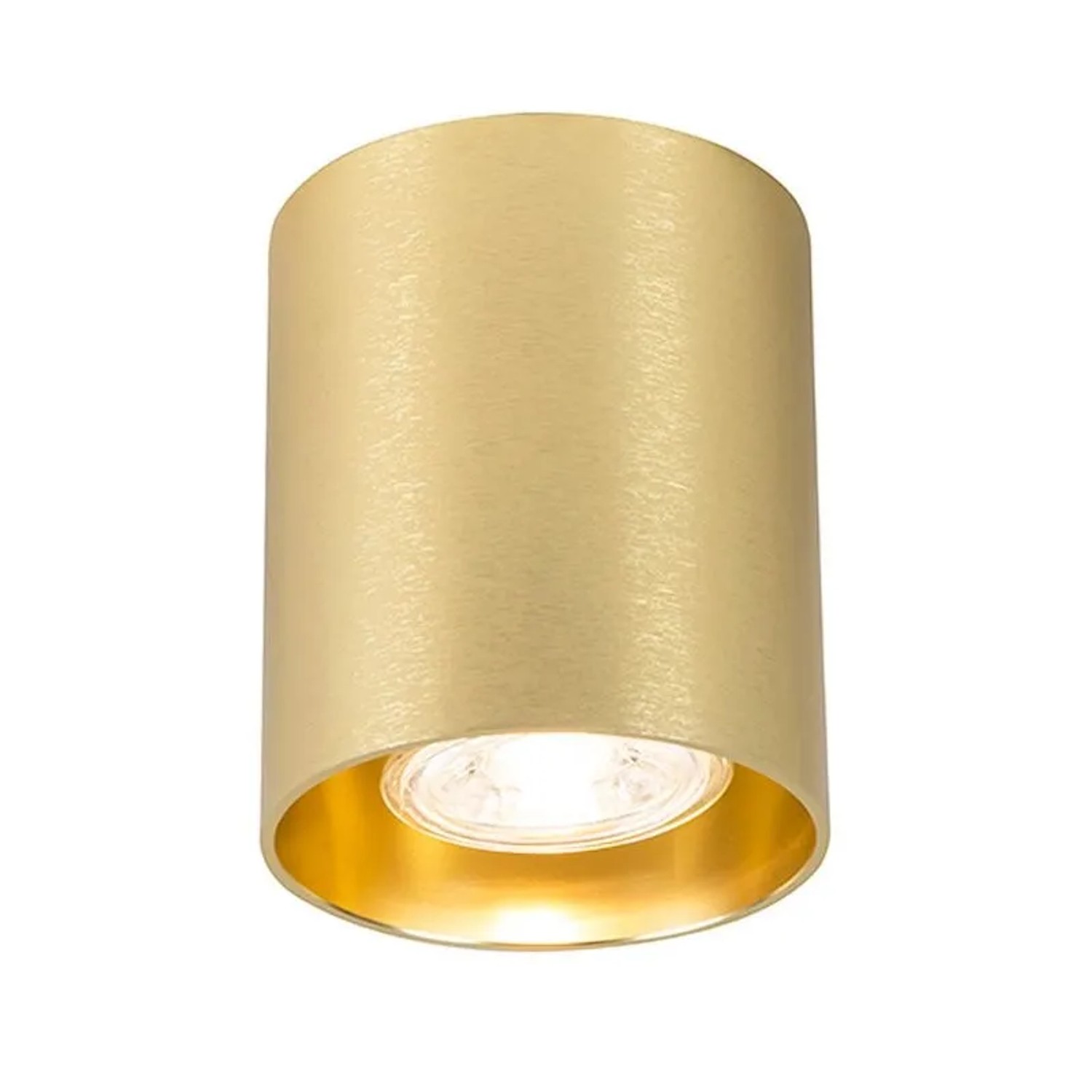 QAZQA Design Aufbaustrahler Gold GU10 50mm Tubo