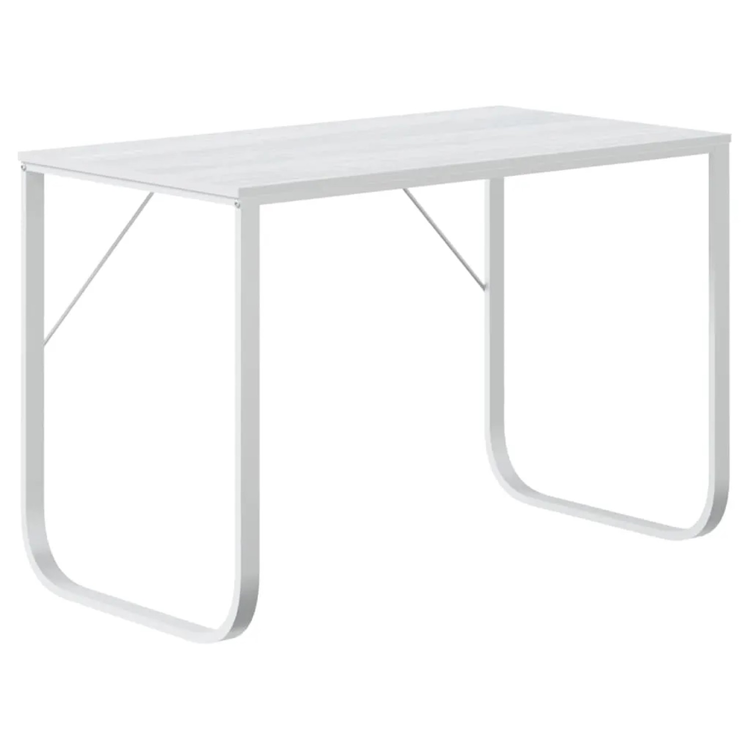 vidaXL Computertisch Weiß 110x60x73 cm Holzwerkstoff 30201