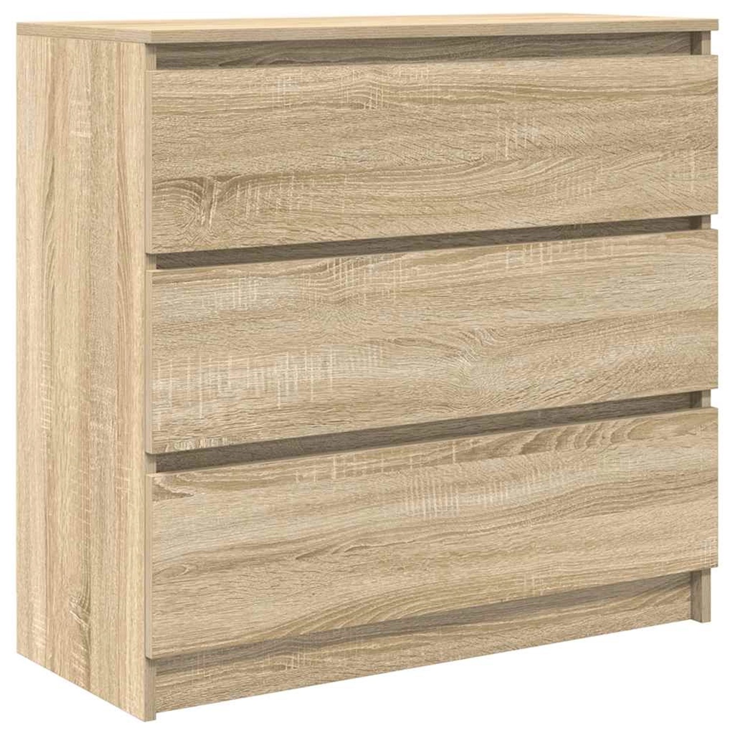 vidaXL Sideboard Sonoma-Eiche 80x35x76 cm Holzwerkstoff 861735