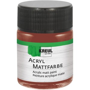 Kreul Acrylfarbe Matt Rehbraun, 50 ml, für Bastelarbeiten.