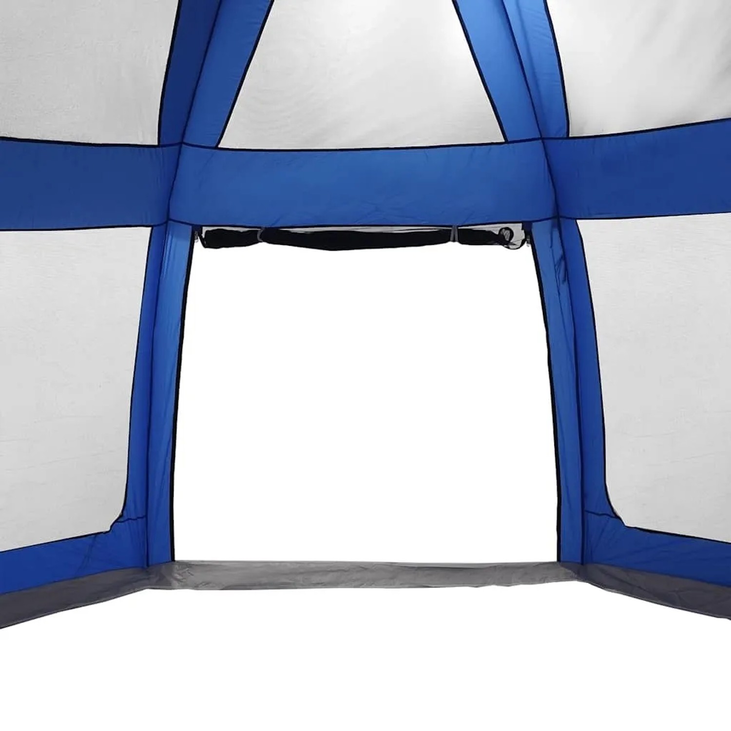 vidaXL Poolzelt mit Abnehmbarem Überzelt Netzwänden Azurblau 612x612cm 4100637_8