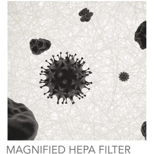 Vergrößerte Darstellung: Vornado HEPA 14 Filter für Luftreiniger, fängt Staub und Allergene ein.