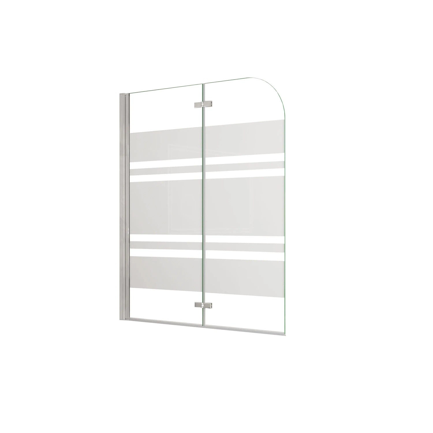 AICA 120x140cm Faltwand 2 teilig Badewanneaufsatz Duschwand Badwannenfaltwände 6mm Nano ESG