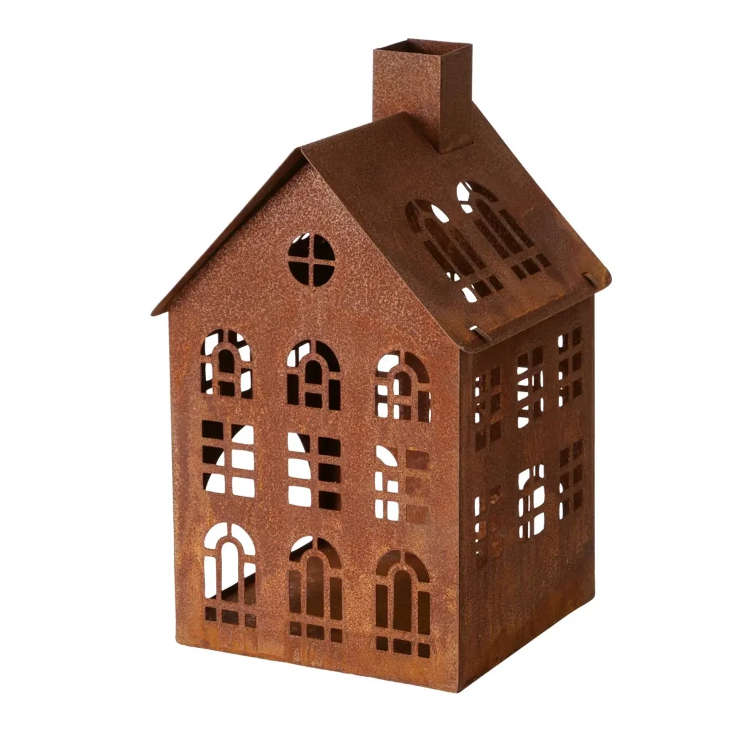 Boltze Laterne Kolding 23 cm x 14 cm x 14 cm Braun