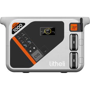 Litheli Power Station BS1000 mit 2 Akkus, mobile Stromversorgung für Werkzeug & Geräte.