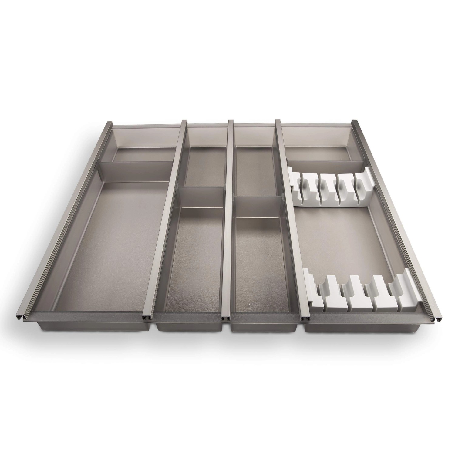 SOTECH Cuisio Besteckeinsatz 600 mm Höhe 55 mm Transluzent Graphitgrau mit günstig online kaufen