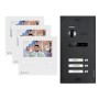 Balter Evo Mini Video-Gegensprechanlage für 3-Familienhaus, Türstation und Monitore.
