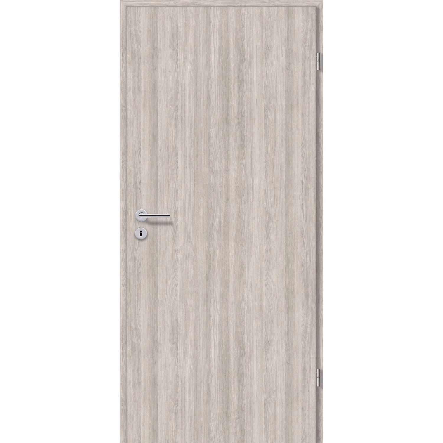 Zimmertür CPL Eiche Silber Nachb. (GLN38) 61 cm x 198,5 cm Anschlag L