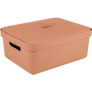 Sunware Aufbewahrungsbox Sigma Home 24 l Terra mit Deckel und Griffen.