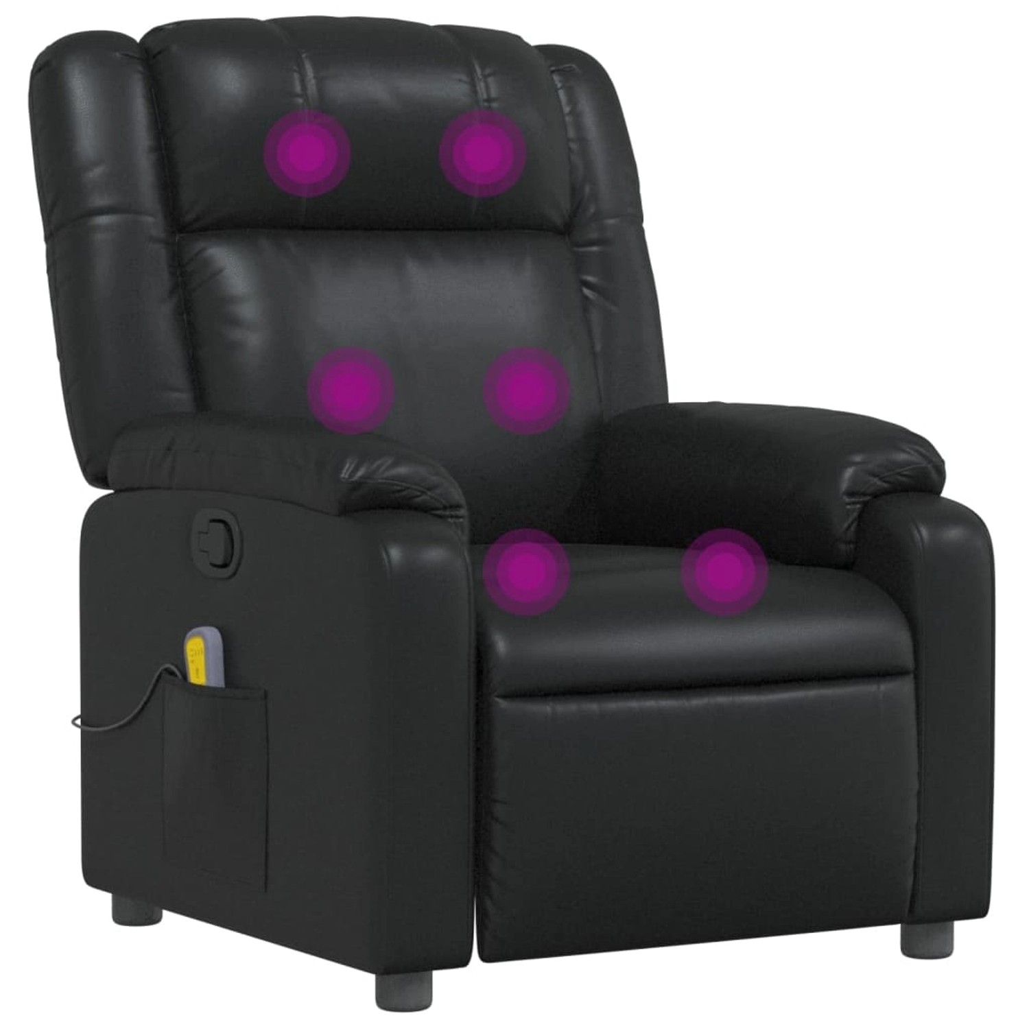 vidaXL Massagesessel Schwarz Kunstleder Modell 12