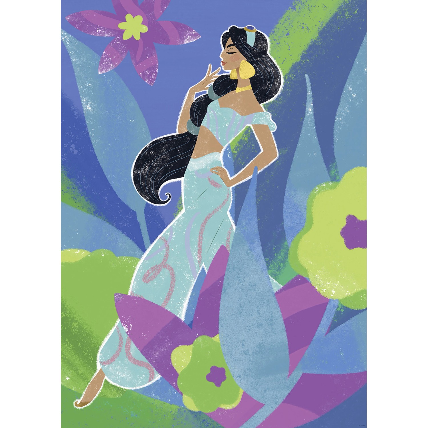 Komar Wandbild Disney Princess Jasmine in Blue 50 cm x 70 cm günstig online kaufen