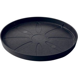 Deroma Untersetzer Origin Saucer 50 cm, anthrazitfarbener Pflanzuntersetzer für Innen- und Außenbereich.