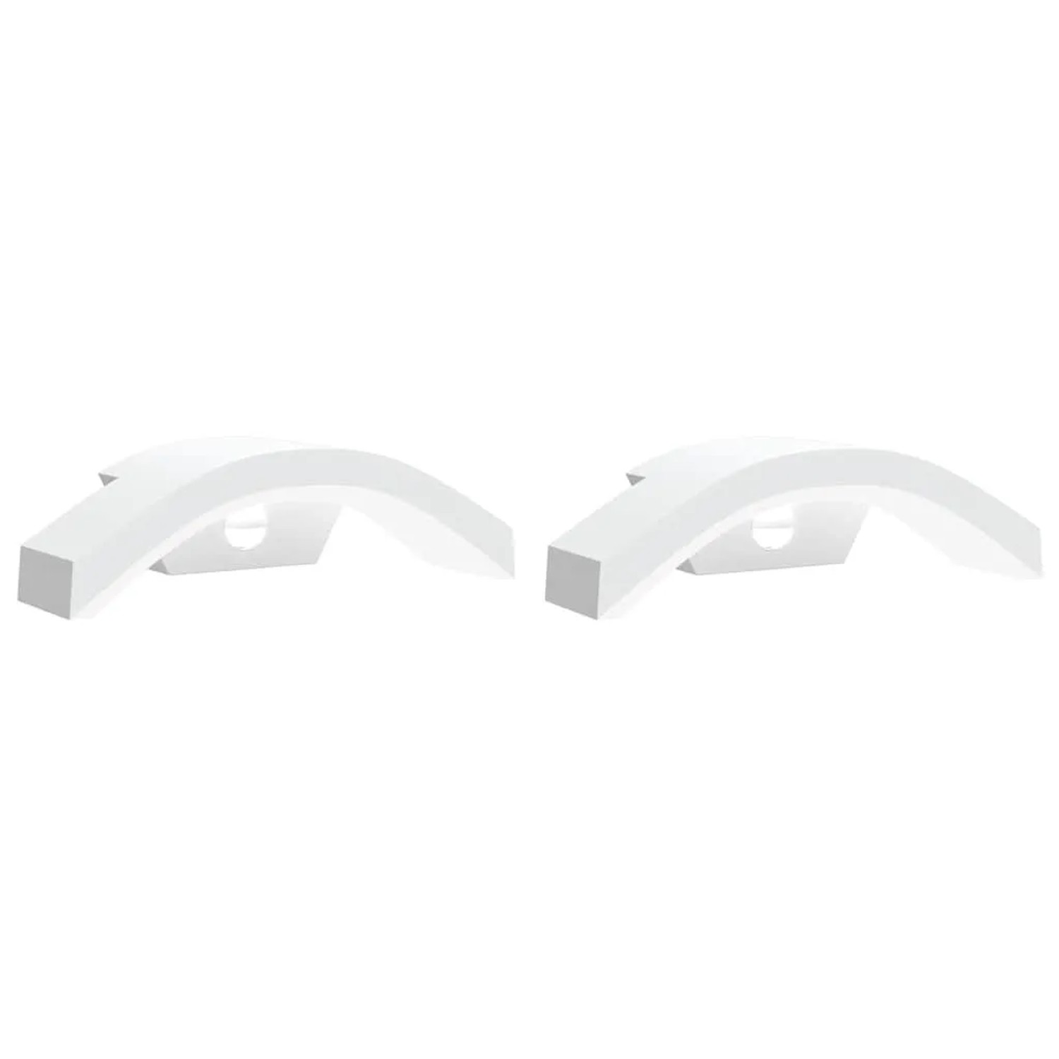vidaXL LED-Außenwandleuchten mit Sensor 2 Stk Weiß Aludruckguss 4006283