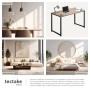 Tectake Schreibtisch Flint im Industrial Style mit Holz- und Stahl-Elementen.