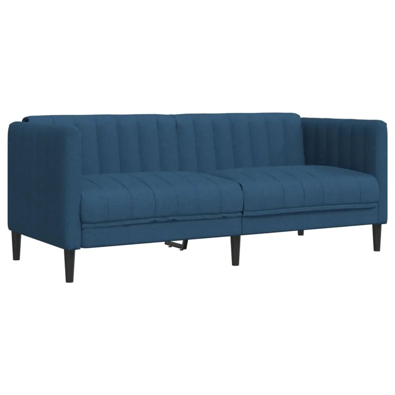 vidaXL Sofa 2-Sitzer Blau Stoff 372610