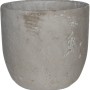 Heller, runder Mica Pflanztopf Jimmy, Ø 17 cm, aus robustem Zement für den Innenbereich.