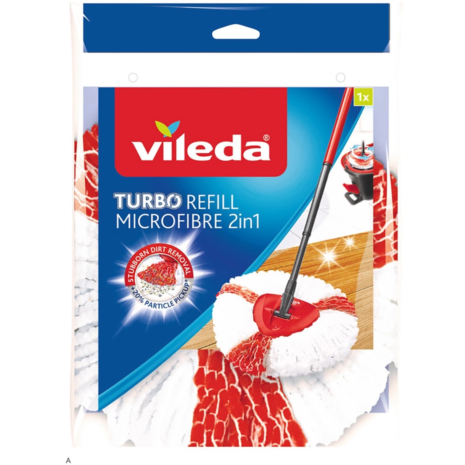 Vileda Ersatzkopf Turbo 2in1 für Wischmopp Turbo Easy Wring & Clean