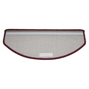 MCW Stufenmatte G49, 15er Set, halbrunde Form, Bordeaux-farben, für mehr Sicherheit auf Treppen.