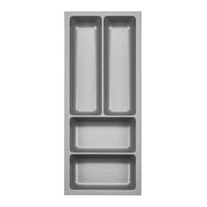SOTECH ORGA-BOX-3 Besteckeinsätze Tiefe 473 mm Höhe 50,5 mm Silbergrau Schubladeneinsätze Breite 191 mm