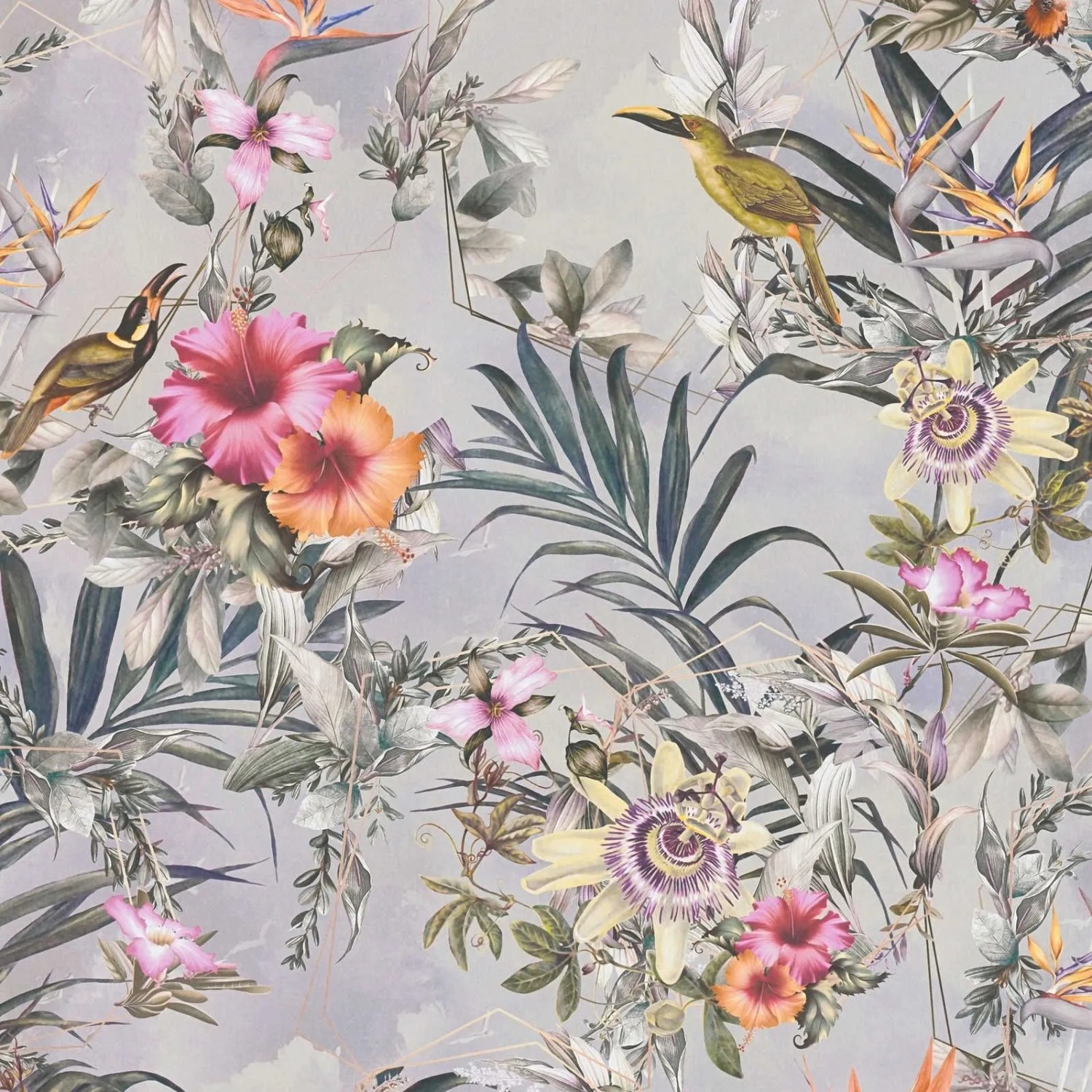 Tadessi Tapete Floral M1-No.788 Vliestapete in Rosa