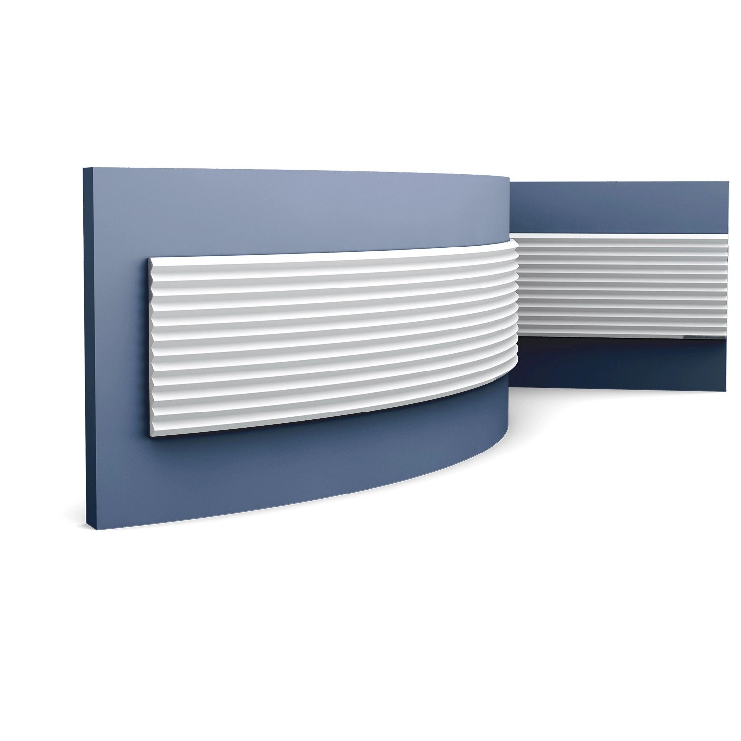 ORAC DECOR W108F MODERN ZIGZAG Flexibles 3D Wandpaneel Zierelement 2 m 200 cm x 1,8 cm x 25 cm Weiß
