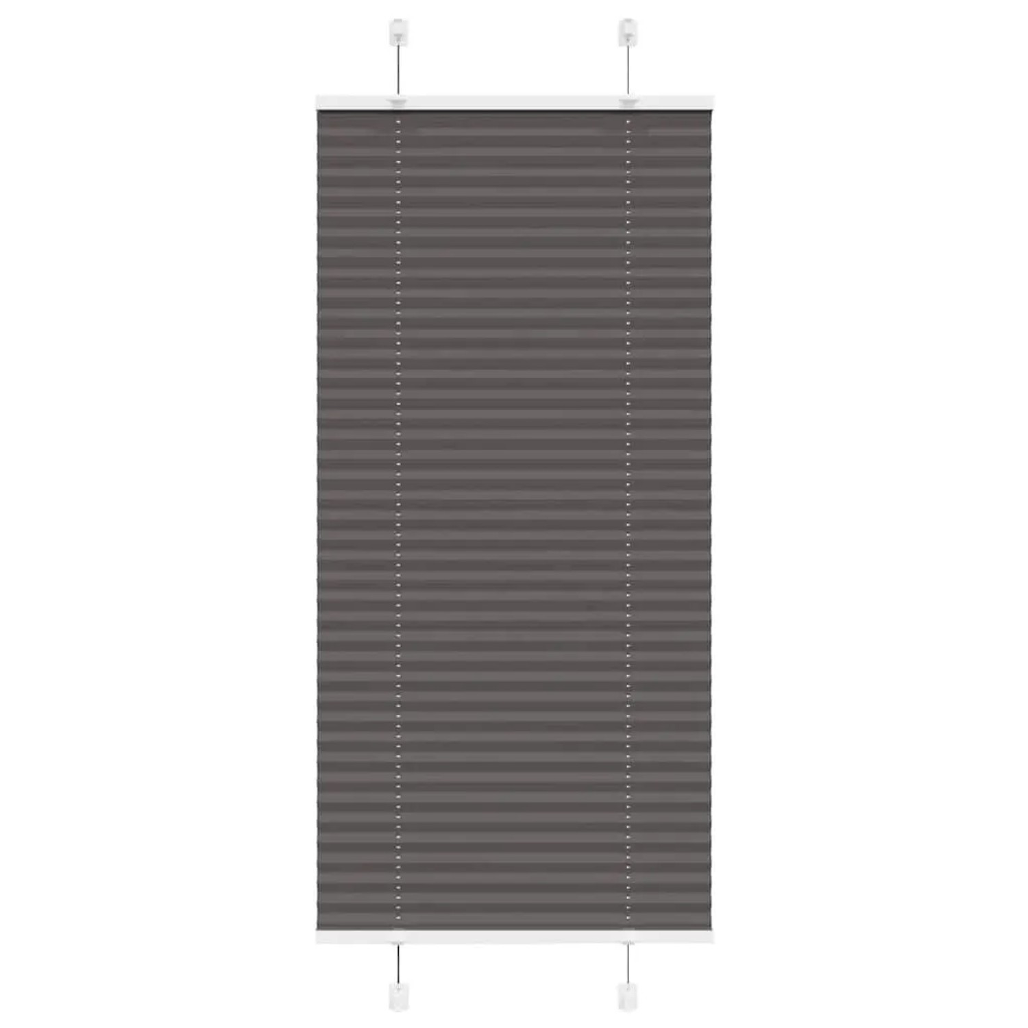 vidaXL Plissee Schwarz 65x150 cm Stoffbreite 64,4 cm Polyester 4015136 günstig online kaufen
