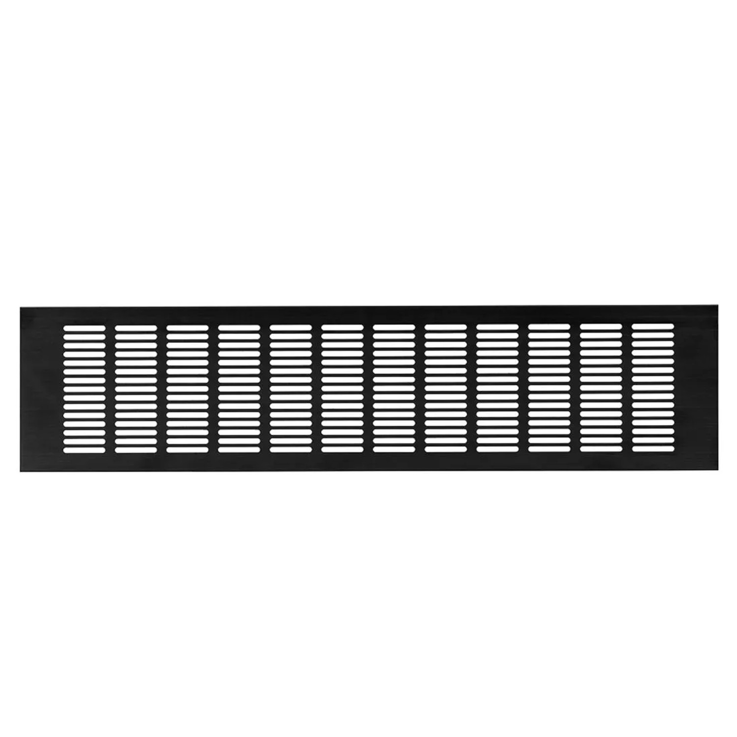 Häusler Lüftungsgitter LG-5012 BL-SG Schwarz Eloxiert Stegblech 500 x 120 mm